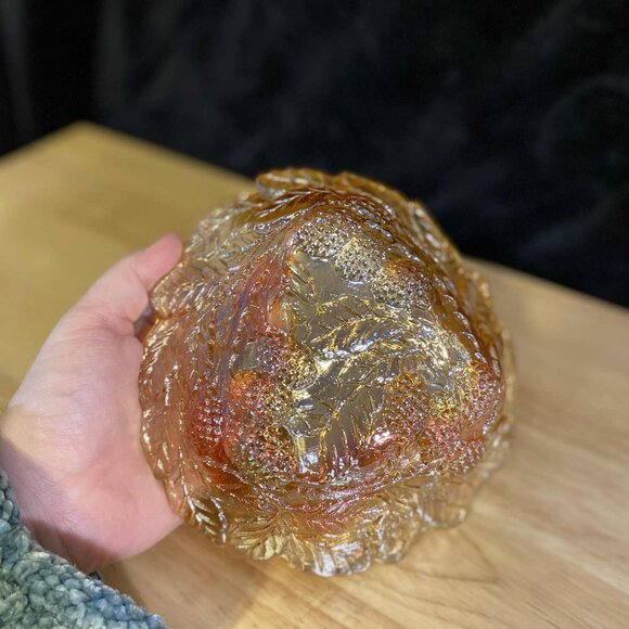 Vintage Carnival Indiana Marigold Barry Triangle Candy Dish - Picture 4 of 4